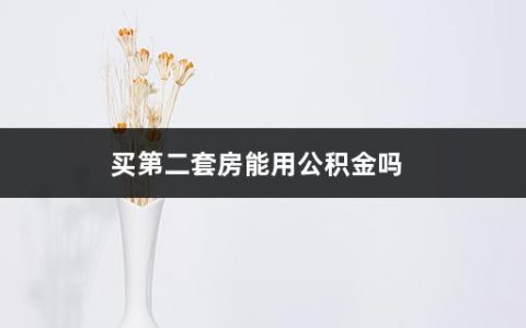 买第二套房能用公积金吗(二套房认定标准2022)