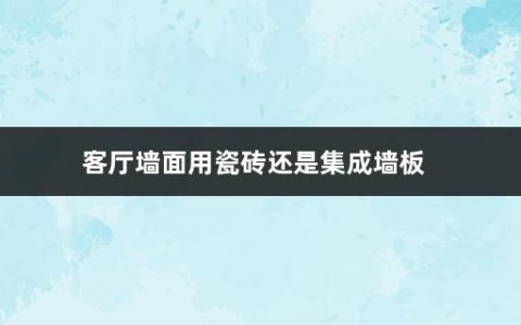 客厅墙面用瓷砖还是集成墙板(客厅墙面装修注意事项有哪些)