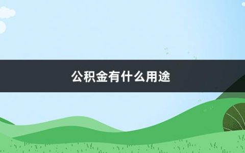 公积金有什么用途(住房公积金和工资的关系)