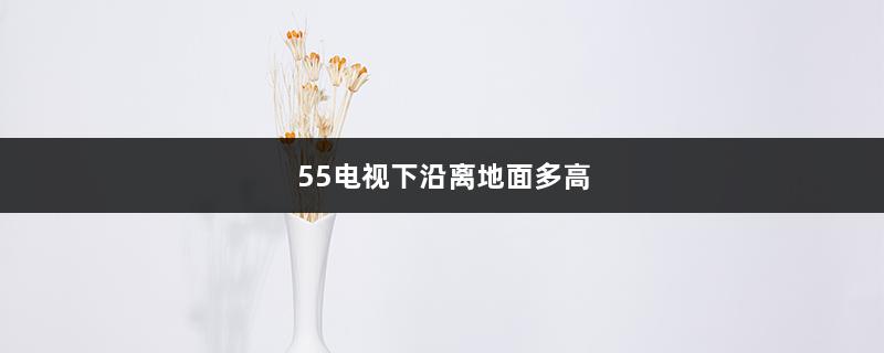 55电视下沿离地面多高