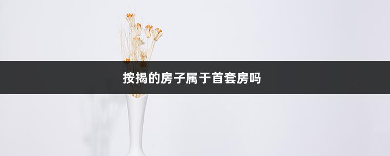 按揭的房子属于首套房吗