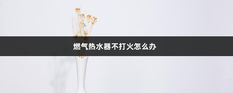 燃气热水器不打火怎么办