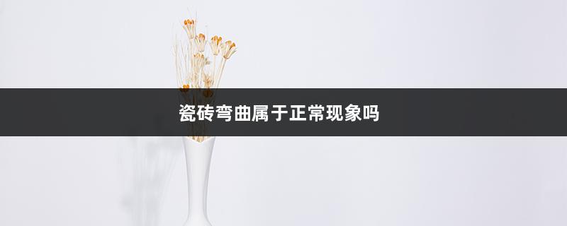 瓷砖弯曲属于正常现象吗